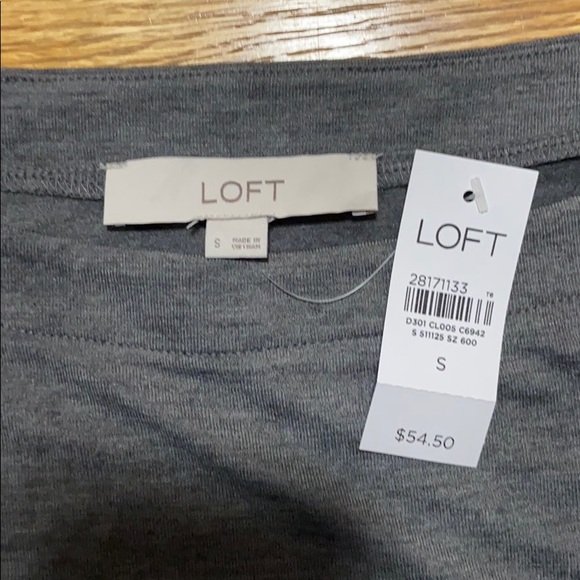 NWT Loft Leopard Print Mixed Media Shirttail Top S - Picture 5 of 6